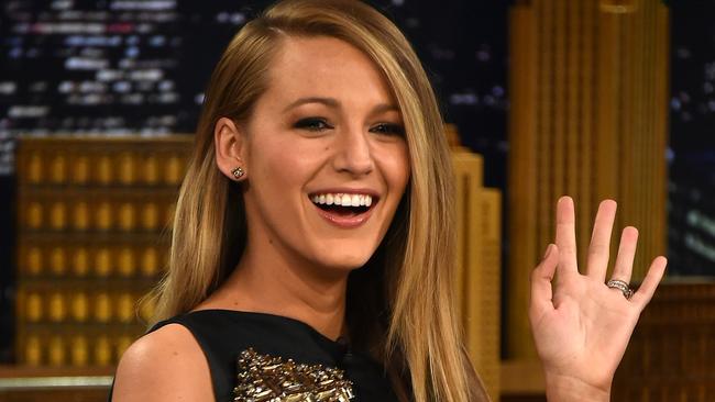 NEW YORK, NY - APRIL 21: Blake Lively Visits 