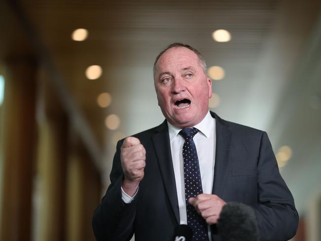 Nationals leader Barnaby Joyce has revealed his party will review a new emissions and energy policy on Sunday. Picture: Newswire/Gary Ramage