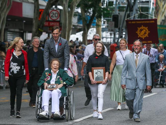 Brisbane 2023 Anzac Day parade. Picture: NCA NewsWire / Glenn Campbell