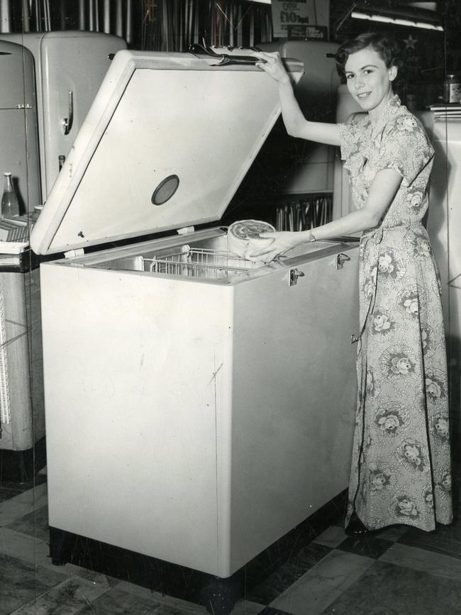 ‘8 cubic ft. freezer’ from a story in The News, 22 Oct 1953.