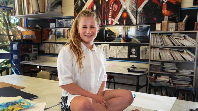 Warrandyte High School student Claire Kopietz was one of the Top Arts students for 2013, and will display displaying her multimedia work at the Melbourne Art Centre. Picture: Ellen Smith