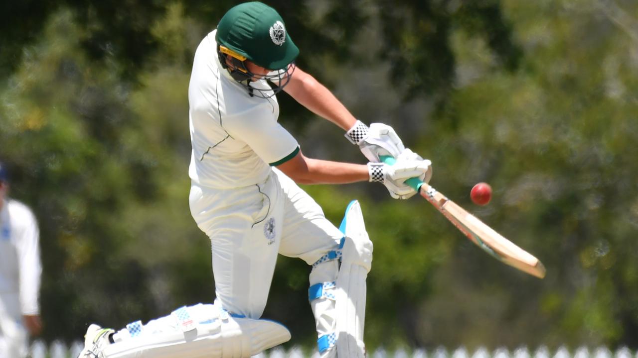 GPS First XI cricket match between Brisbane Grammar School and Brisbane Boys College on January 28. Picture: John Gass