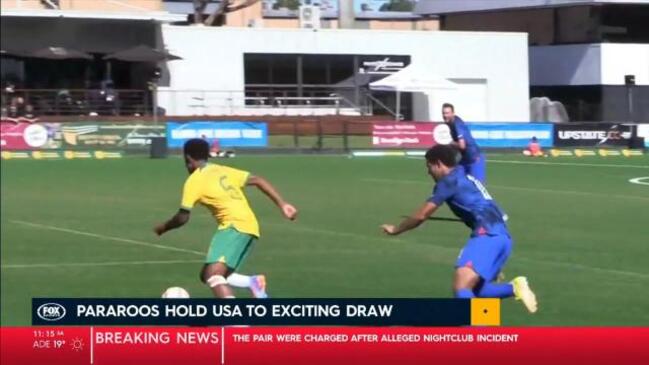 Pararoos keep USA level in exciting draw