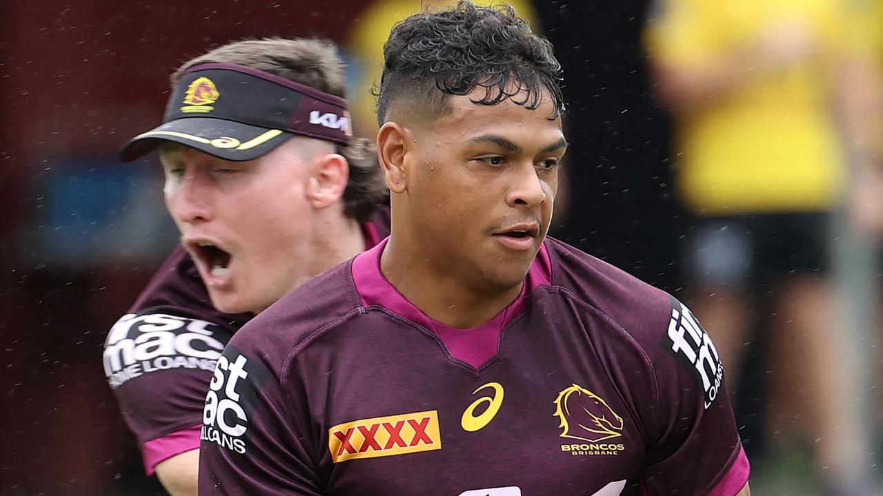 Selwyn Cobbo, Brisbane Broncos training, Red Hill. Picture: Liam Kidston.