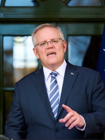 Prime Minister Scott Morrison says Anthony Albanese has "gone into hiding" amid the bullying allegations sweeping the Labor Party. Picture: Rohan Thomson/Getty Images