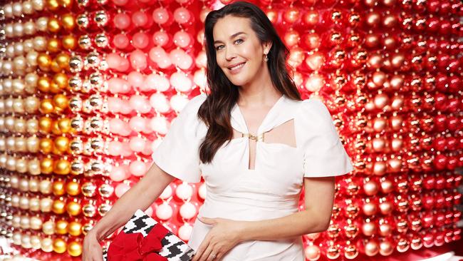 Top model Megan Gale made a comeback as an official friend and ambassador of the David Jones 2024 Spring Collection. Picture: Rohan Kelly