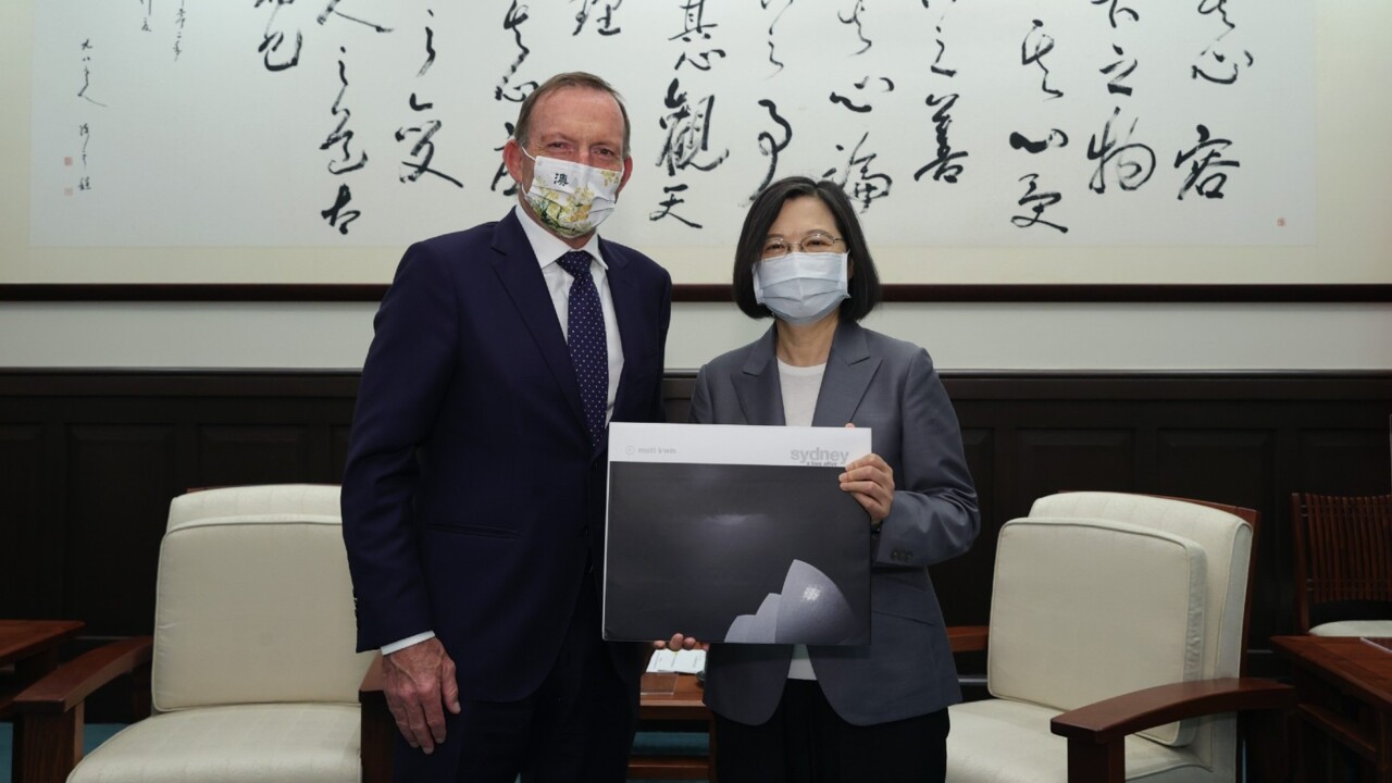 Former PM Tony Abbott offers support to Taiwan as tensions with China escalate