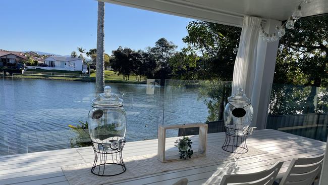 The back deck.