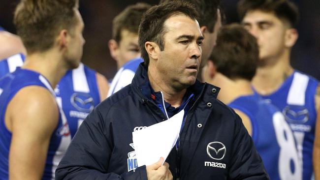 Brad Scott was not happy with the umpires after his side’s win. Picture: AAP Images