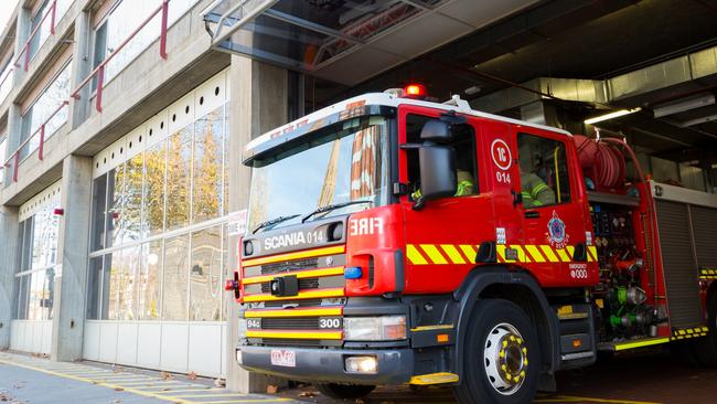 An FRV spokesman said firefighters arrived to find flames and smoke emitting from a large shed on Robson Street, Warrnambool. Photo: File