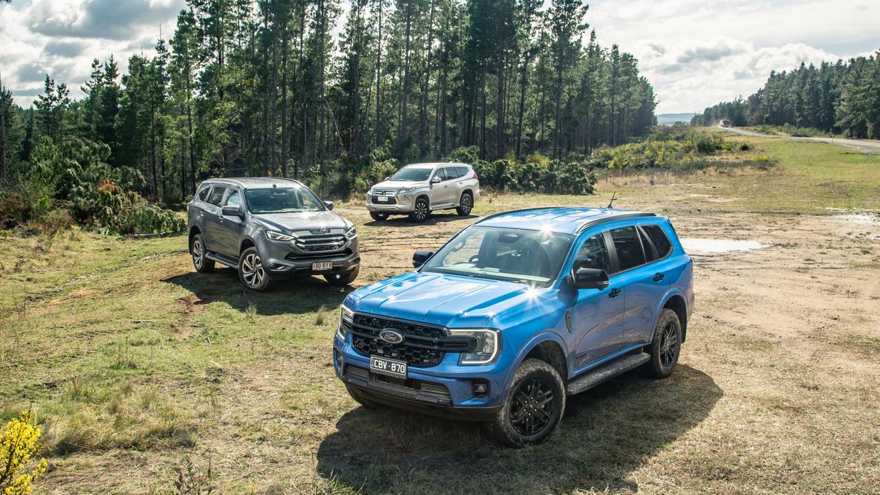 These three vehicles blend family lugging ability with rugged off-road performance. Picture: Thomas Wielecki