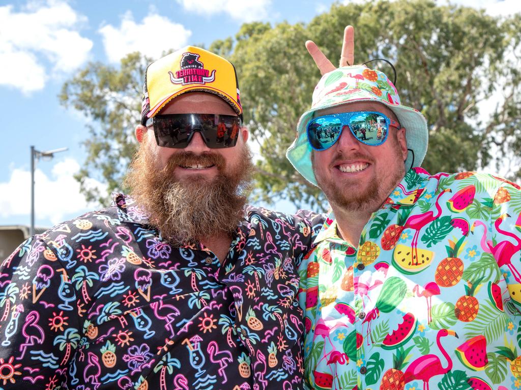 Nick Butler (left) and Josh Luken. Meatstock - Music, Barbecue and Camping Festival at Toowoomba Showgrounds.Saturday March 9th, 2024 Picture: Bev Lacey