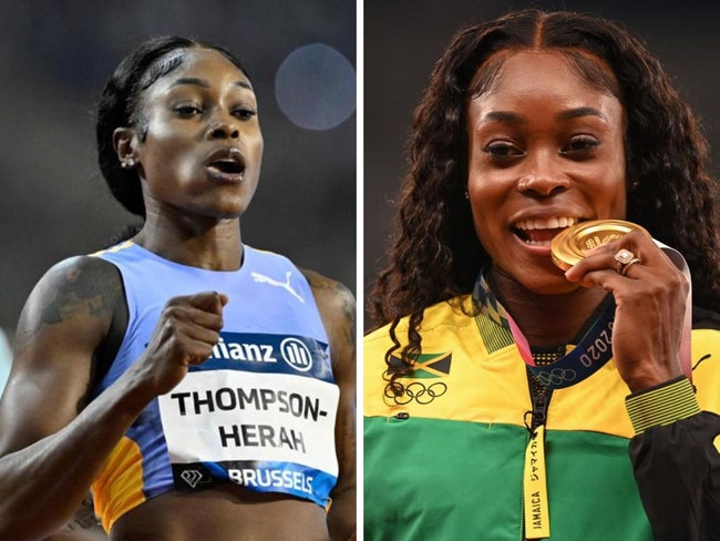 Elaine Thompson-Herah is out of Paris. Photos: AFP