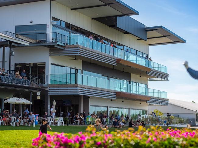 The controversial Darwin Turf Club grandstand. Picture: Che Chorley