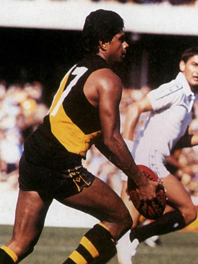 In action ... Maurice Rioli