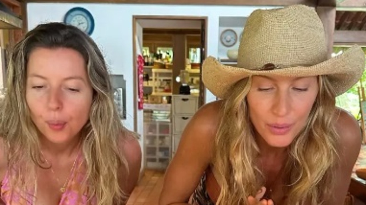 Gisele celebrates 44th with rarely seen twin