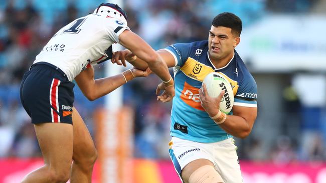 David Fifita has been hit with a fine by the NRL. Picture: Getty Images