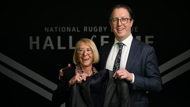 Ian Heads was represented at the Hall of Fame function by his wife Joy and son Phil. NRL Imagery