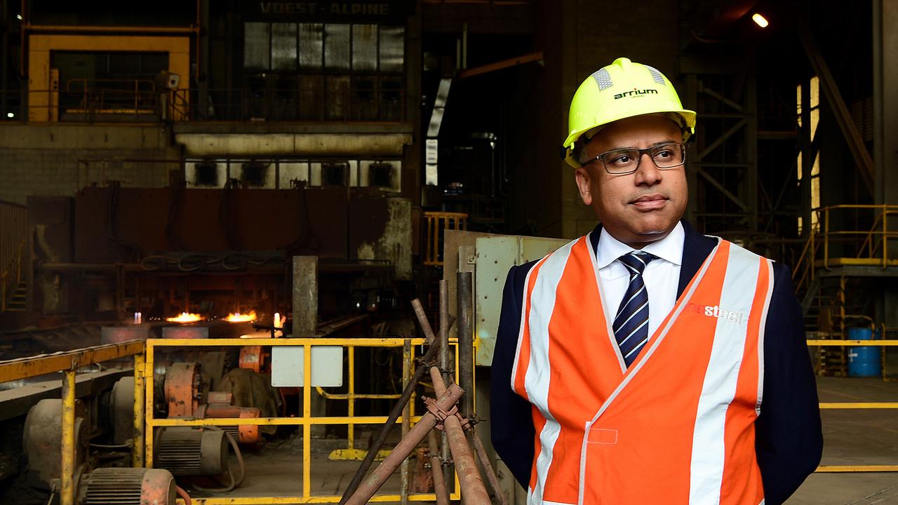 Sanjeev Gupta at the Whyalla steelworks.