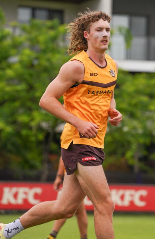 Josh Weddle can be shifted into many different positions for the Hawks. Picture: Hawthorn FC