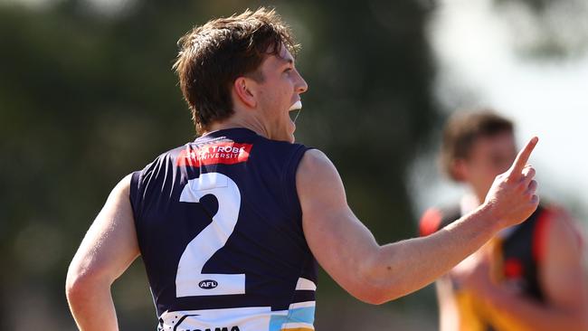 Harvey Gallagher enters the game in strong form. Photo: AFL Photos via Getty Images.