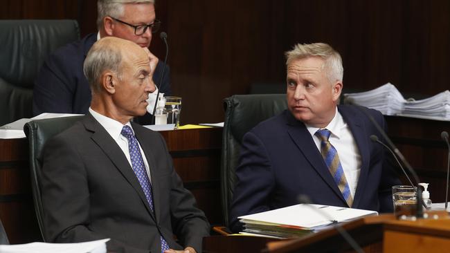 Deputy Premier Guy Barnett with Premier Jeremy Rockliff. Picture: Nikki Davis-Jones