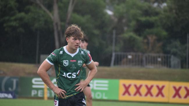 Finn Kendall. Cyril Connell Challenge game between the Ipswich Jets and Wide Bay Bulls. Saturday March 11, 2023. Picture, Nick Tucker.