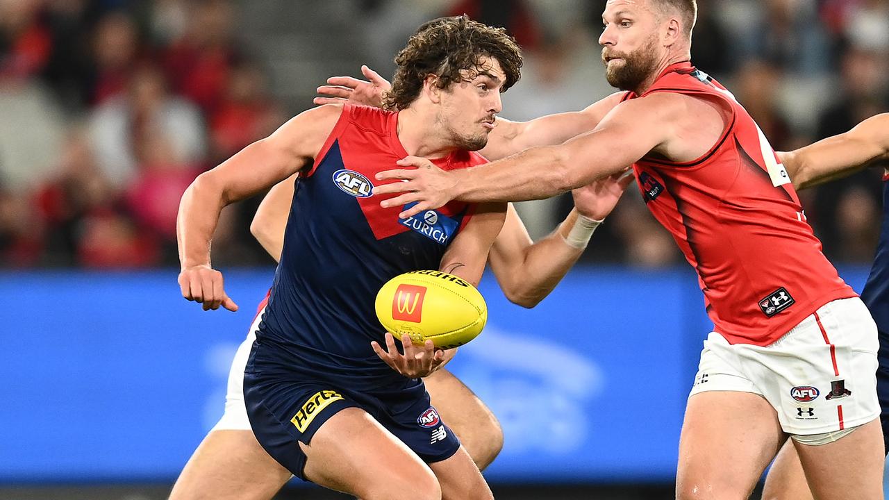 Luke Jackson is in hot form for the Demons. Picture: Quinn Rooney