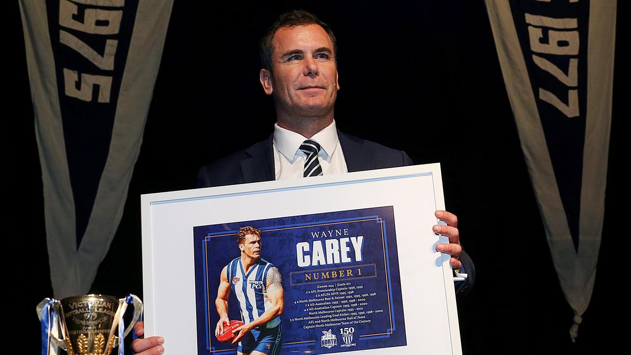 Wayne Carey is North Melbourne's number 1 player in the history of the club. Picture : Ian Currie