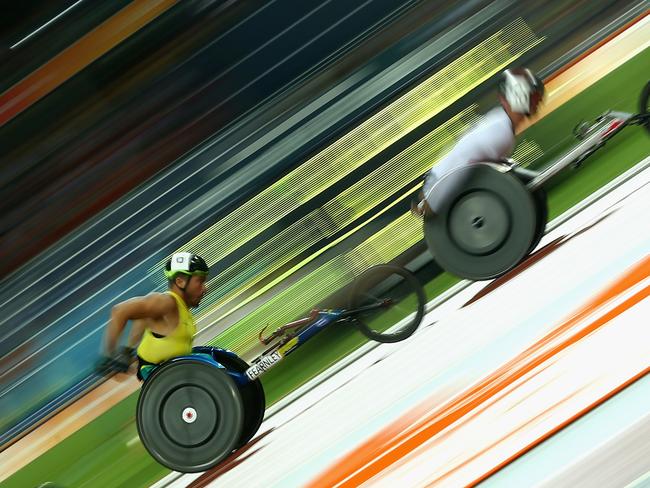 Kurt Fearnley is retiring after the Games and is a slight favourite to carry the Australian flag at the closing ceremony. Picture: Michael Dodge/Getty Images