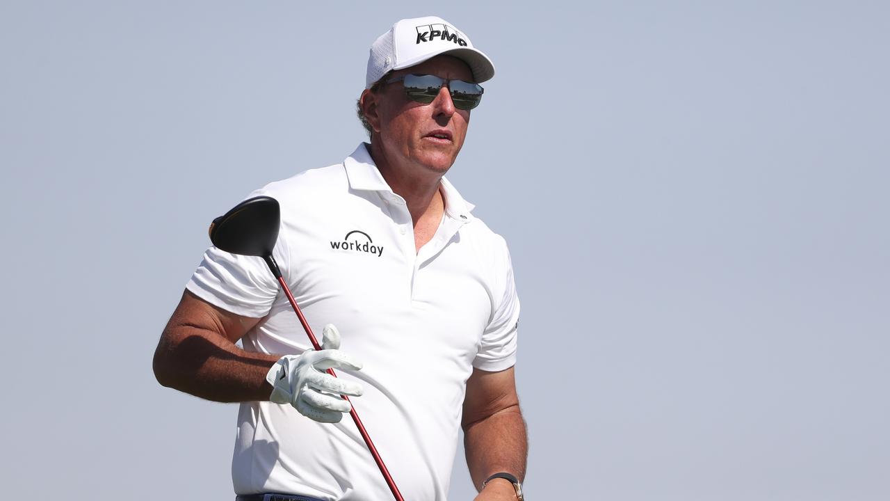 Mickelson hasn’t played since February’s PIF Saudi International. (Photo by Oisin Keniry/Getty Images)