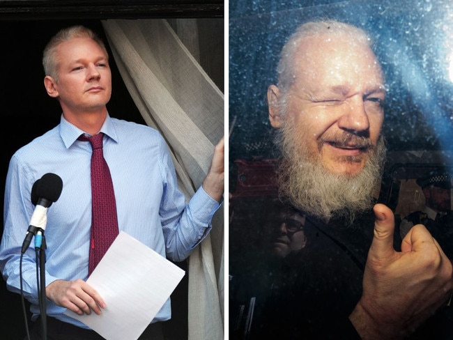 Over the years the appearance of Julian Assange has changed