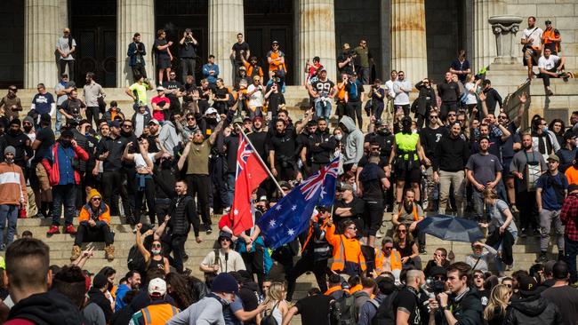 Mr Chellia feels like a fresh nightmare is unfolding watching construction industry protest. Picture: Getty Images