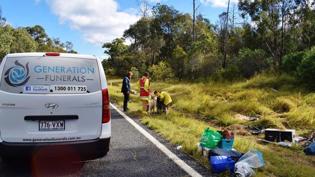 Moonie Highway crash. Pic: Peta McEachern