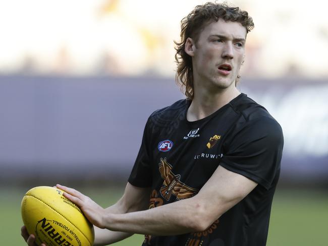 Josh Weddle has Hawthorn fans excited. Picture: Darrian Traynor/AFL Photos/via Getty Images