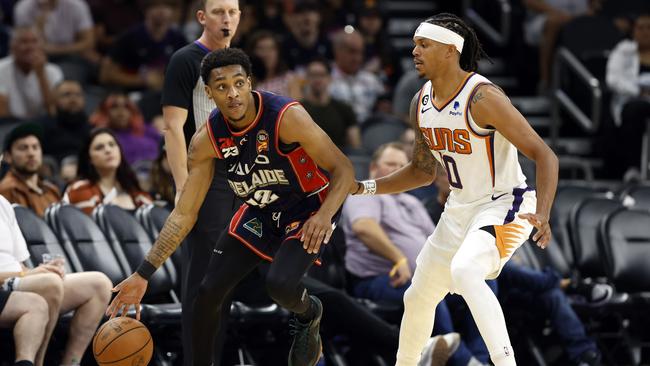 The Adelaide 36ers have faced off against NBA teams in recent years, including a win over the Phoenix Suns last year. Picture: Getty