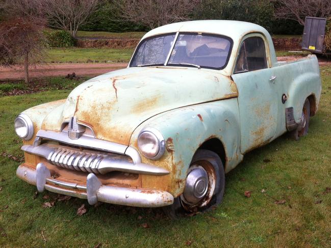 The 1955 FJ ute when it was bought from Peter Prentice in 2015. Picture: Jeff Darmanin