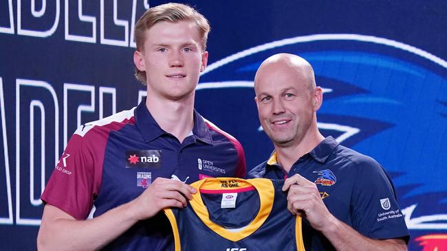 Fischer McAsey could debut early for the Crows. Picture: AAP Image/Michael Dodge