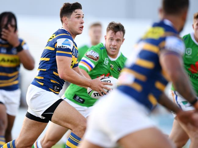 Mitchell Moses in action during a trial game against Canberra last month. Photo: Gregg Porteous