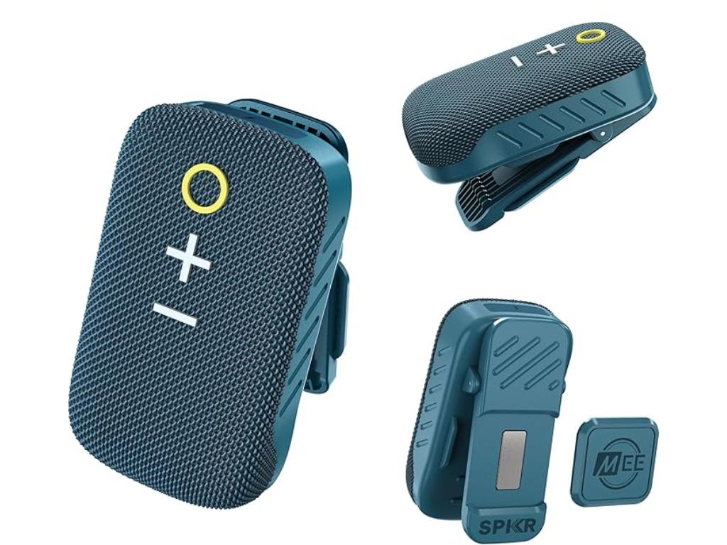 If you want some vibes for your run club, a clip-on speaker is the way to go. Image: Amazon