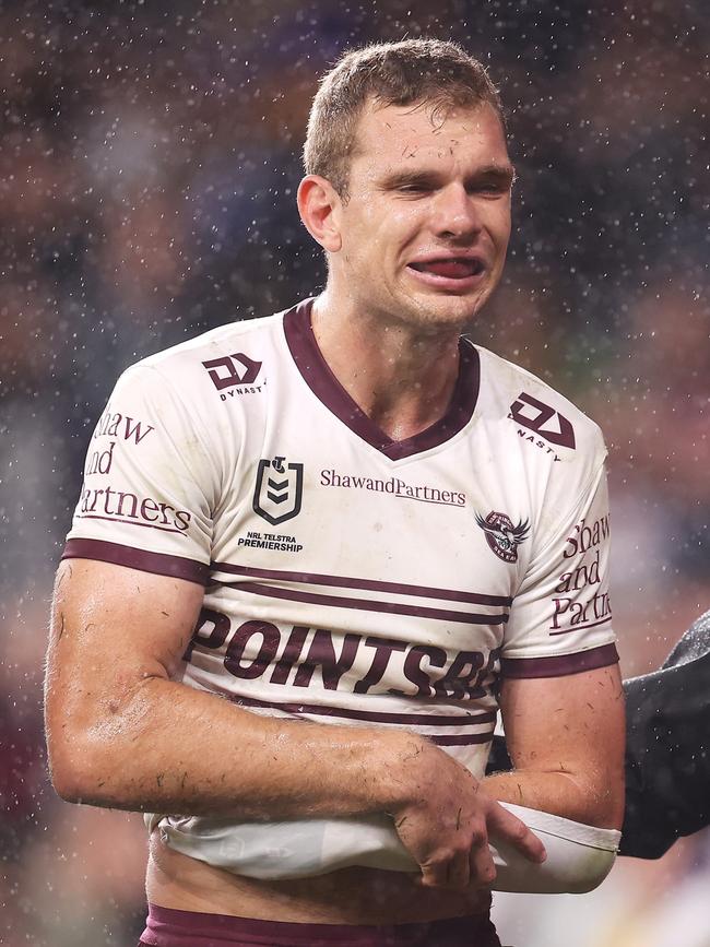 A shoulder injury in 2022. Picture: Mark Kolbe/Getty Images