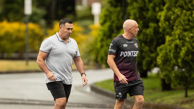 Shane Flanagan arrives at Manly’s centre of excellence at Narrabeen. Picture: Julian Andrews