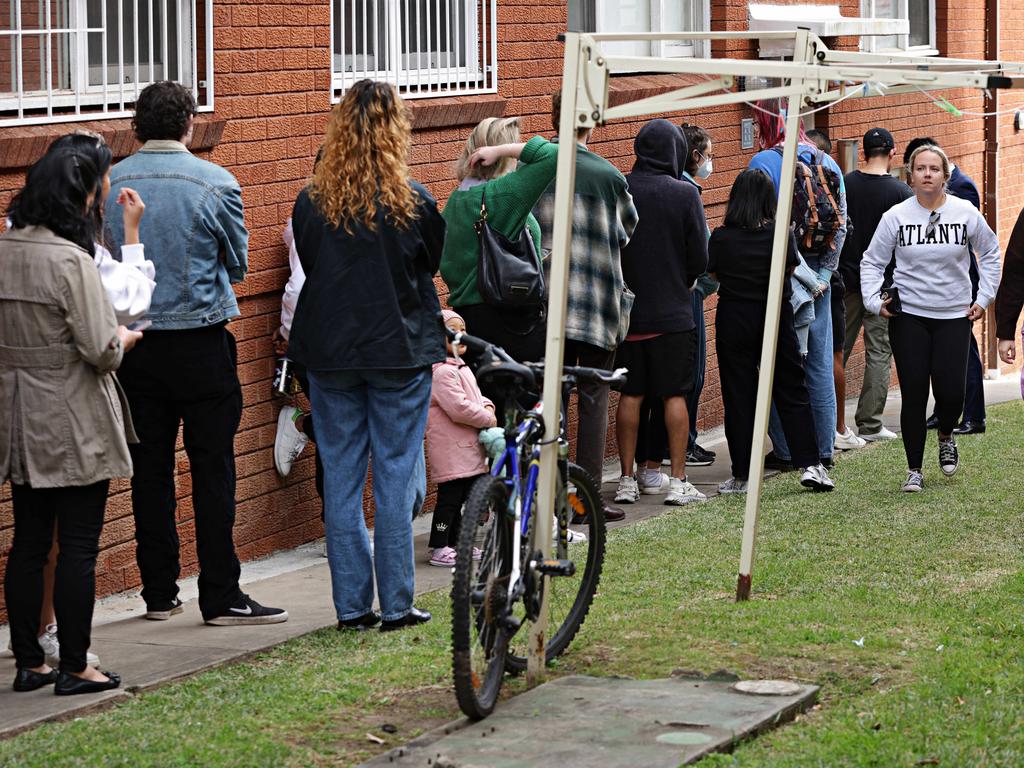 Long line ups for rental inspections will continue to be the norm across Sydney. Picture: Adam Yip