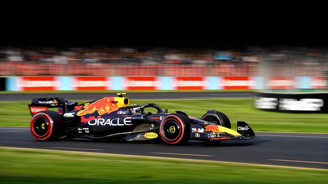 Red Bull's Sergio Perez has struggled with the glare