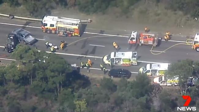 The police officer is in his 30s. Picture: Seven News