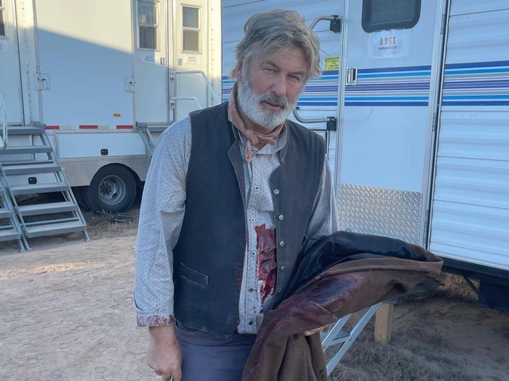 Alec Baldwin on the set of Rust. Picture Alec Baldwin/Instagram