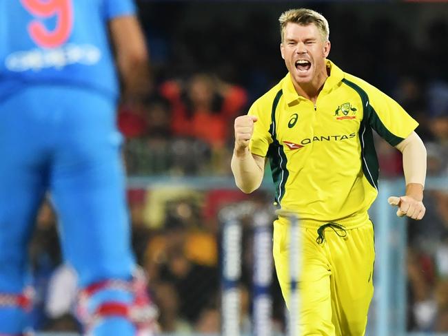 David Warner has a good record as a T20 skipper. Picture: AFP