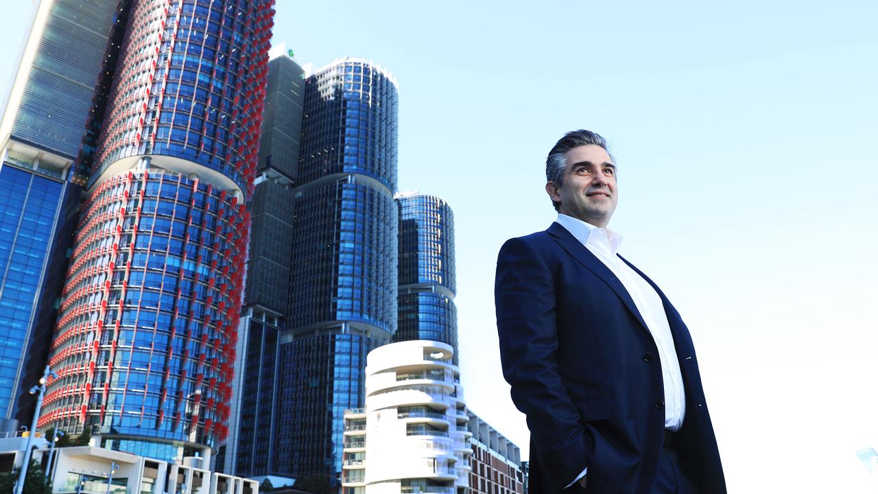 Lendlease CEO Tony Lombardo outside their Barangaroo headquarters in Sydney. Picture: John Feder