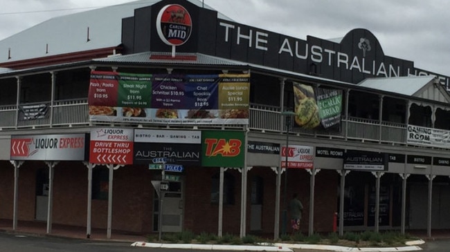 A mother-of-four has been convicted of 36 offences after threatening multiple people with a knife at the Australian Hotel in Murgon, violently bashing a random person outside the pub and going on to commit other offences.