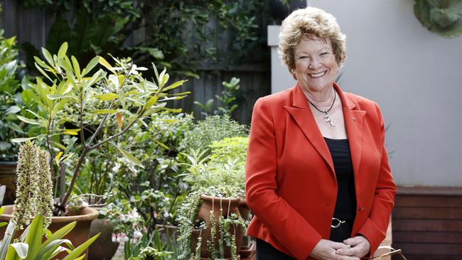 The former MP in her beloved Cremorne garden. Picture: David Swift